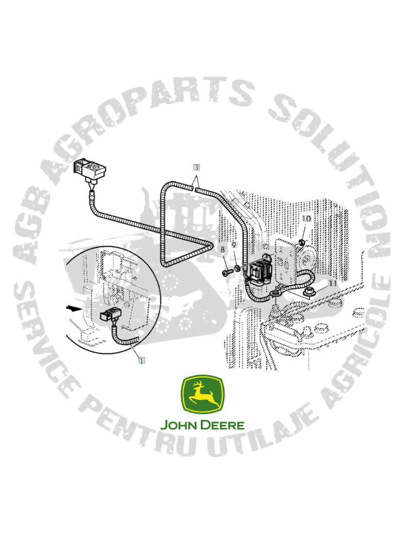 Instalatie electrica John Deere AL157900 AL154489 AL157513