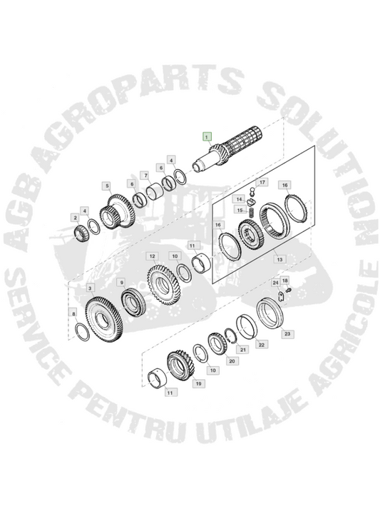 Ax cutie mecanica Z 20 R309842 R287410 R162143