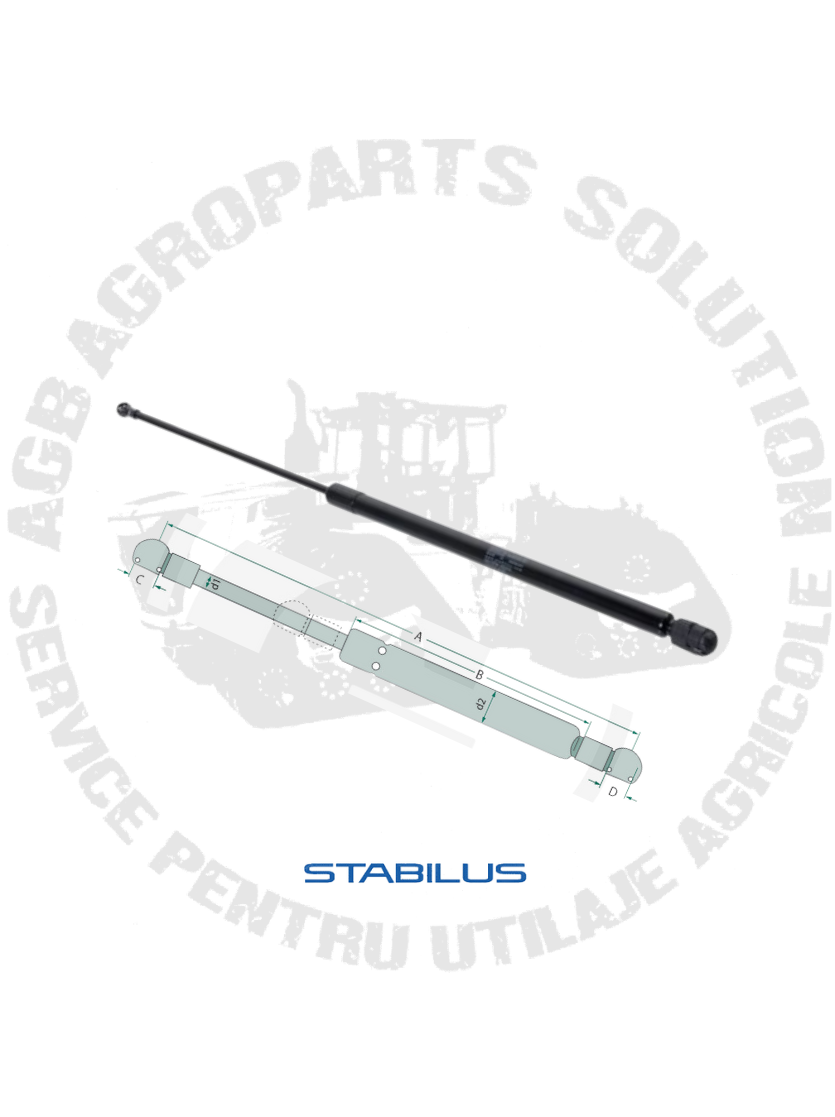 Telescop capota John Deere STABILUS AL231077 AL215748 AL210175 CA434747