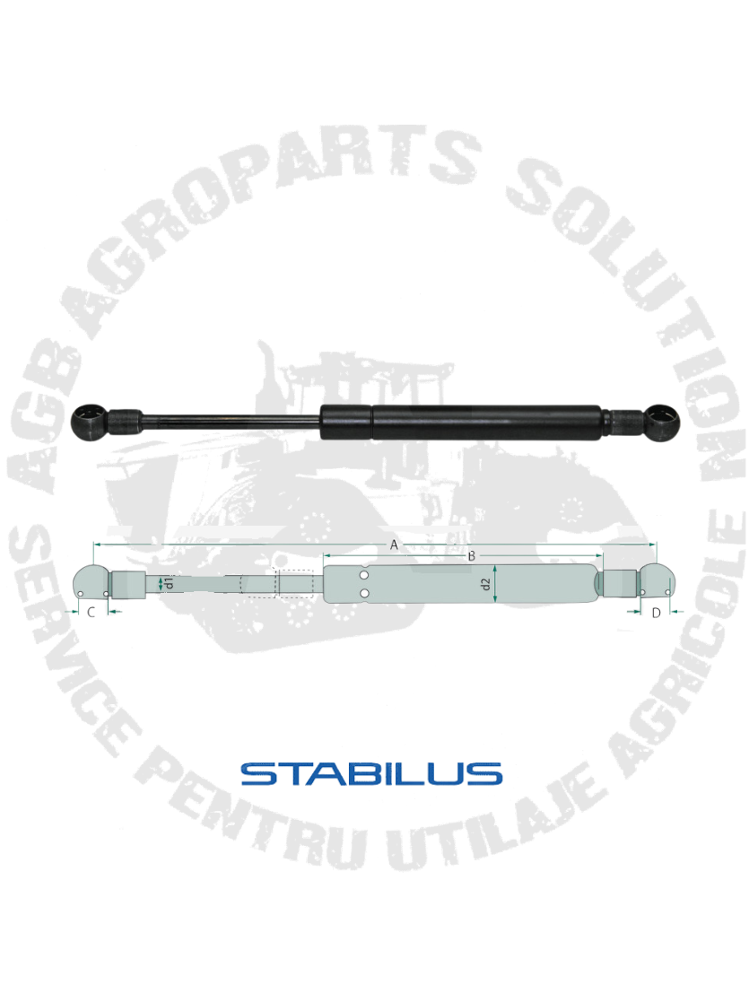 Telescop trapa John Deere STABILUS AL160699 AL82634