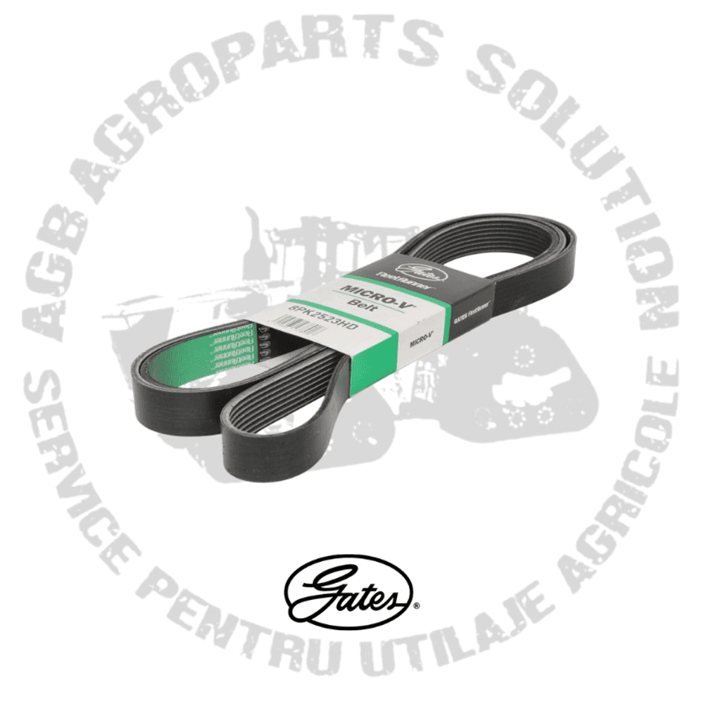 Curea accesorii motor John Deere Gates  8PK2523 L114293 R135612 R241746 R265241 T227609 T428848 0285348