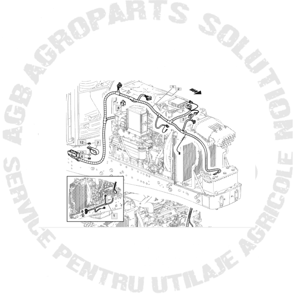 Instalatie electrica motor John Deere AL175635