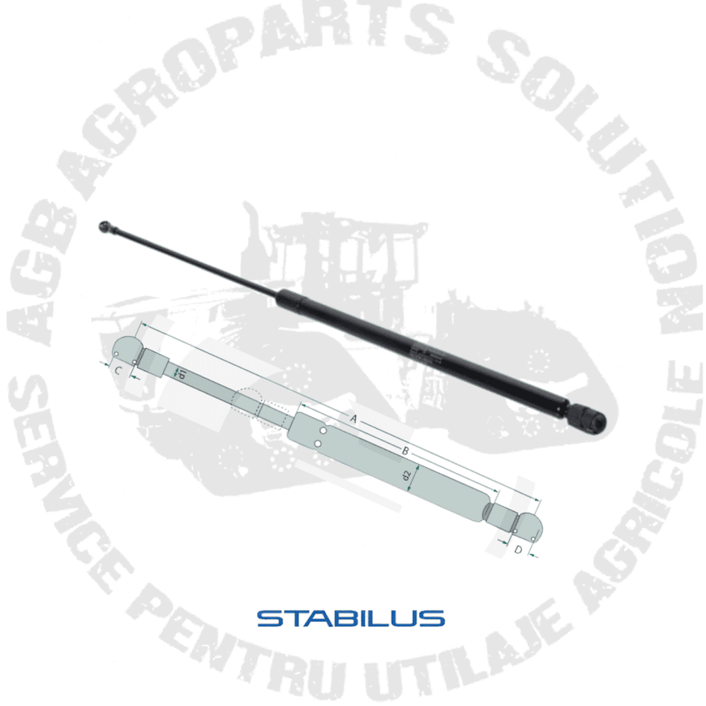 Telescop capota John Deere STABILUS AL231077 AL215748 AL210175 CA434747