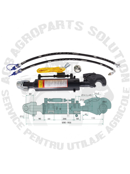 Tirant central hidraulic M36 cat.3 69-95 cm  20000225