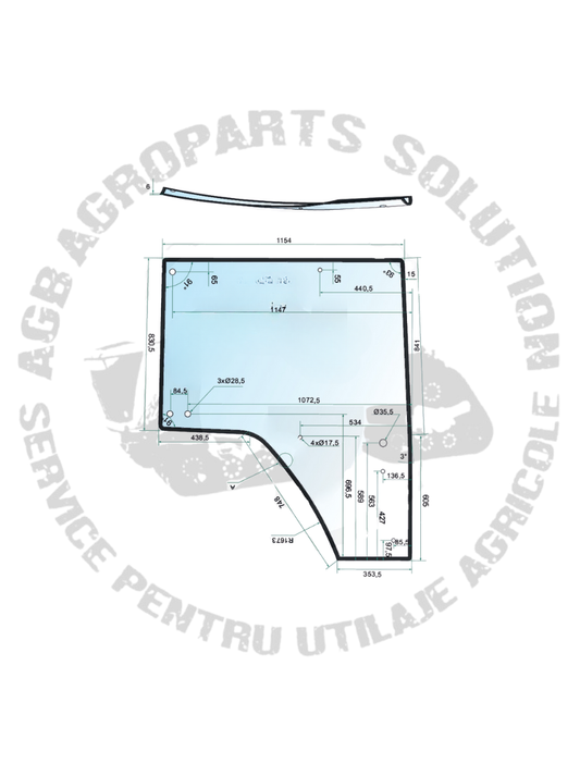 Usa stanga John Deere seria 7020 7030 8020 8030 9020T 9030T R537493 R210101